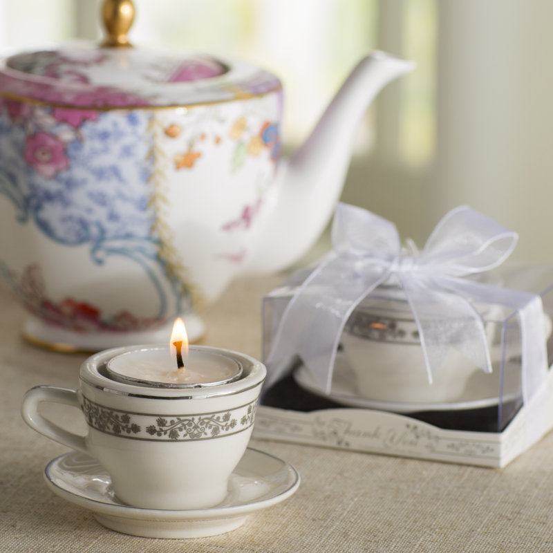Le Prise Teacups & Tea Lights Miniature Small Porcelain Tealight Holder